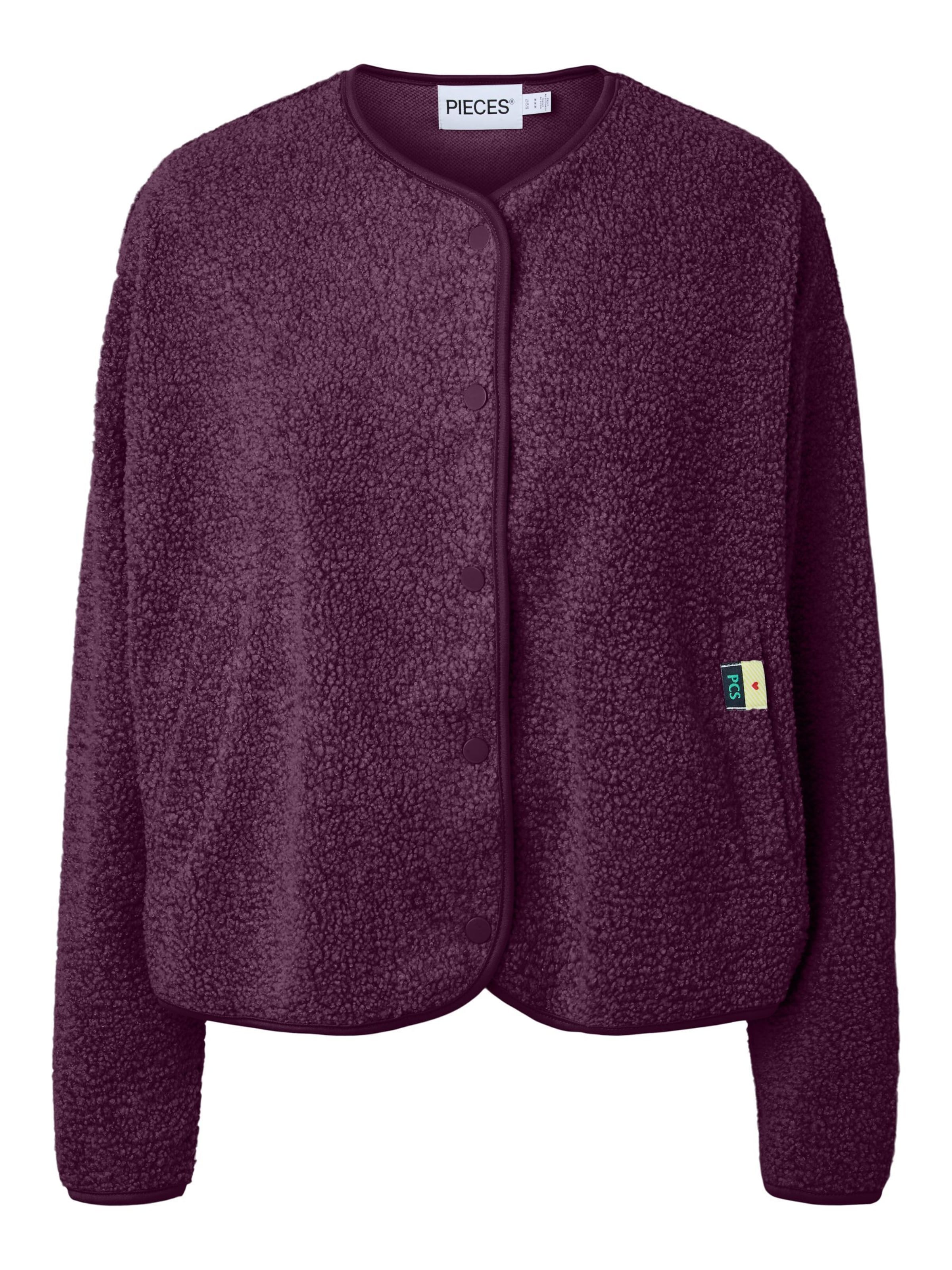 PIECES Veste mi-saison 'PCKATTY' en S en pourpre, Vue avec produit