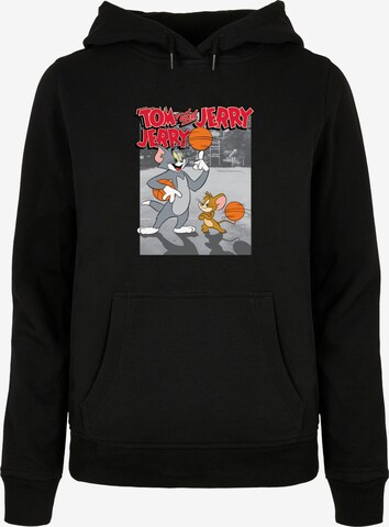 ABSOLUTE CULT Sweatshirt 'Tom And Jerry - Basketball Buddies' in Black: front