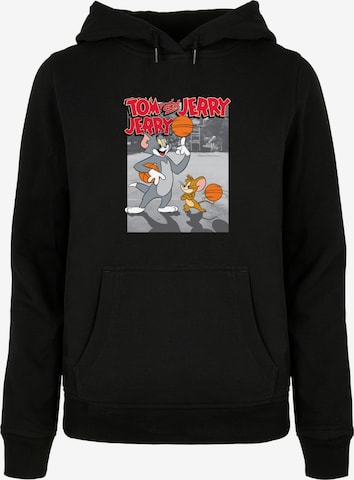 Sweat-shirt 'Tom And Jerry - Basketball Buddies' ABSOLUTE CULT en noir : devant