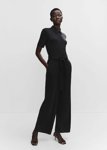 MANGO Jumpsuit 'PAULA' in Zwart: voorkant