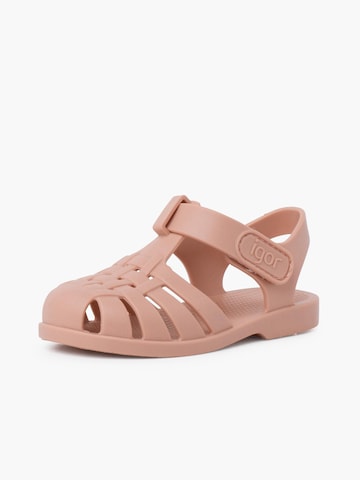 IGOR Beach & Pool Shoes in Pink: front