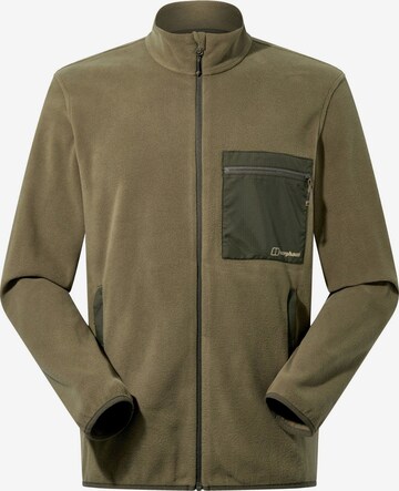 Berghaus Athletic Fleece Jacket in Green: front