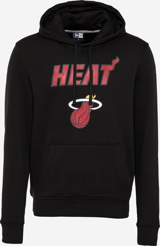 Sweat-shirt 'NBA Miami Heat' NEW ERA en noir : devant