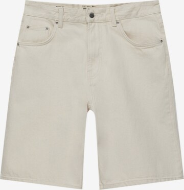 Pull&Bear Loosefit Shorts in Beige: predná strana