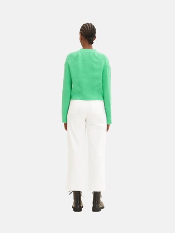 TOM TAILOR DENIM Sweater in Green