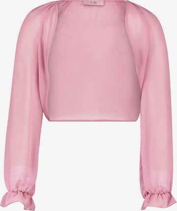 Vera Mont Bolero-Jacke mit gekräuseltem Ausschnitt in Pink: Vorderseite