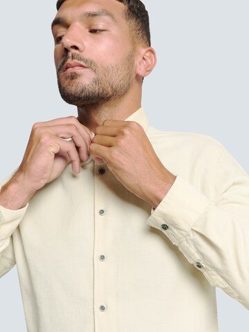 No Excess Regular fit Overhemd in Beige