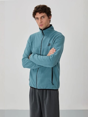 Giacca di pile di Tommy Life in blu: frontale