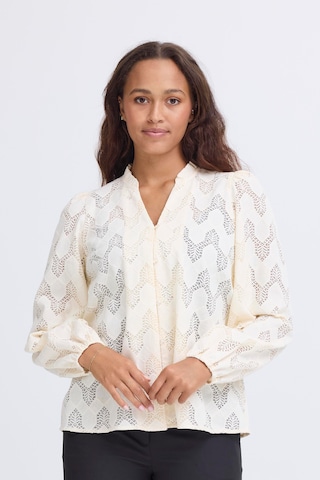 ICHI Blouse 'IHJunela' in Beige: front