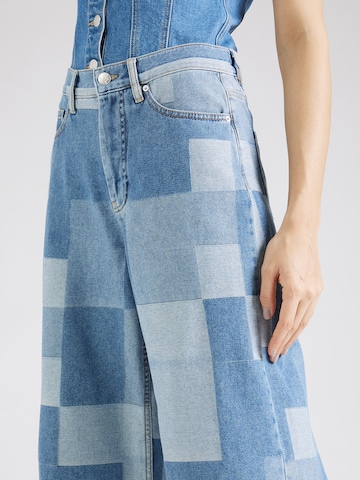 Munthe Wide Leg Jeans i blå