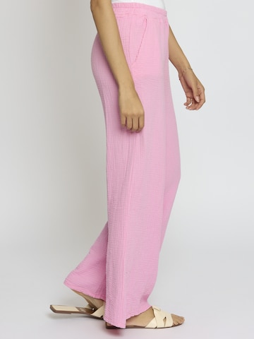 Wide Leg Pantalon 'Edaa' Lilavie en rose