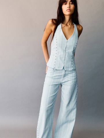 Pull&Bear Bő szár Farmer - kék