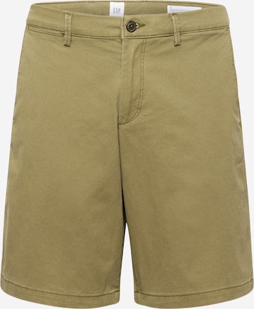 Regular Pantalon chino GAP en vert : devant