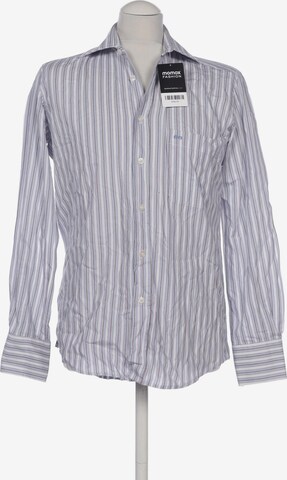 Balenciaga Button Up Shirt in S in Blue: front