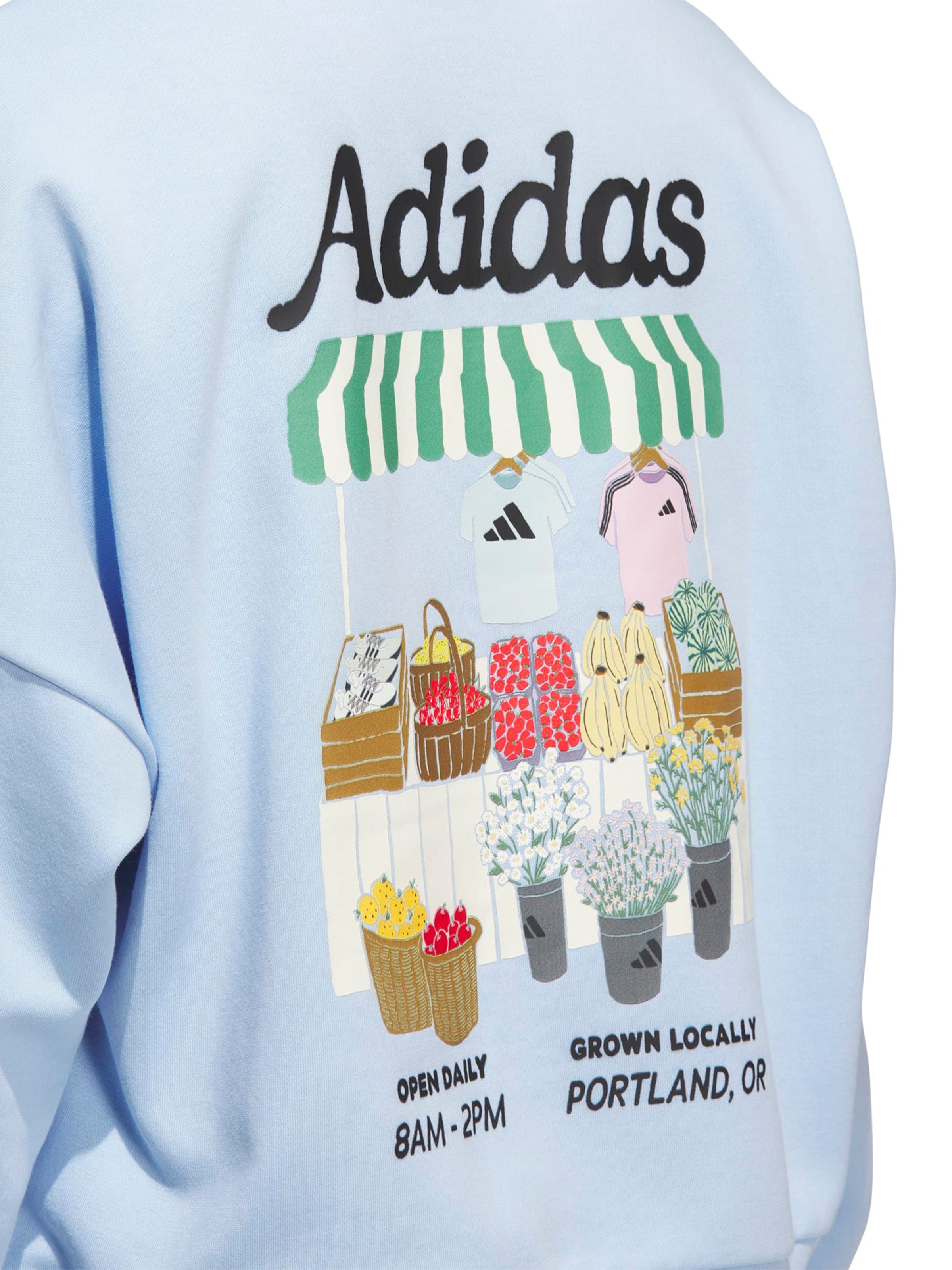 ADIDAS SPORTSWEAR Αθλητική μπλούζα φούτερ 'FARMMKT' σε μπλε