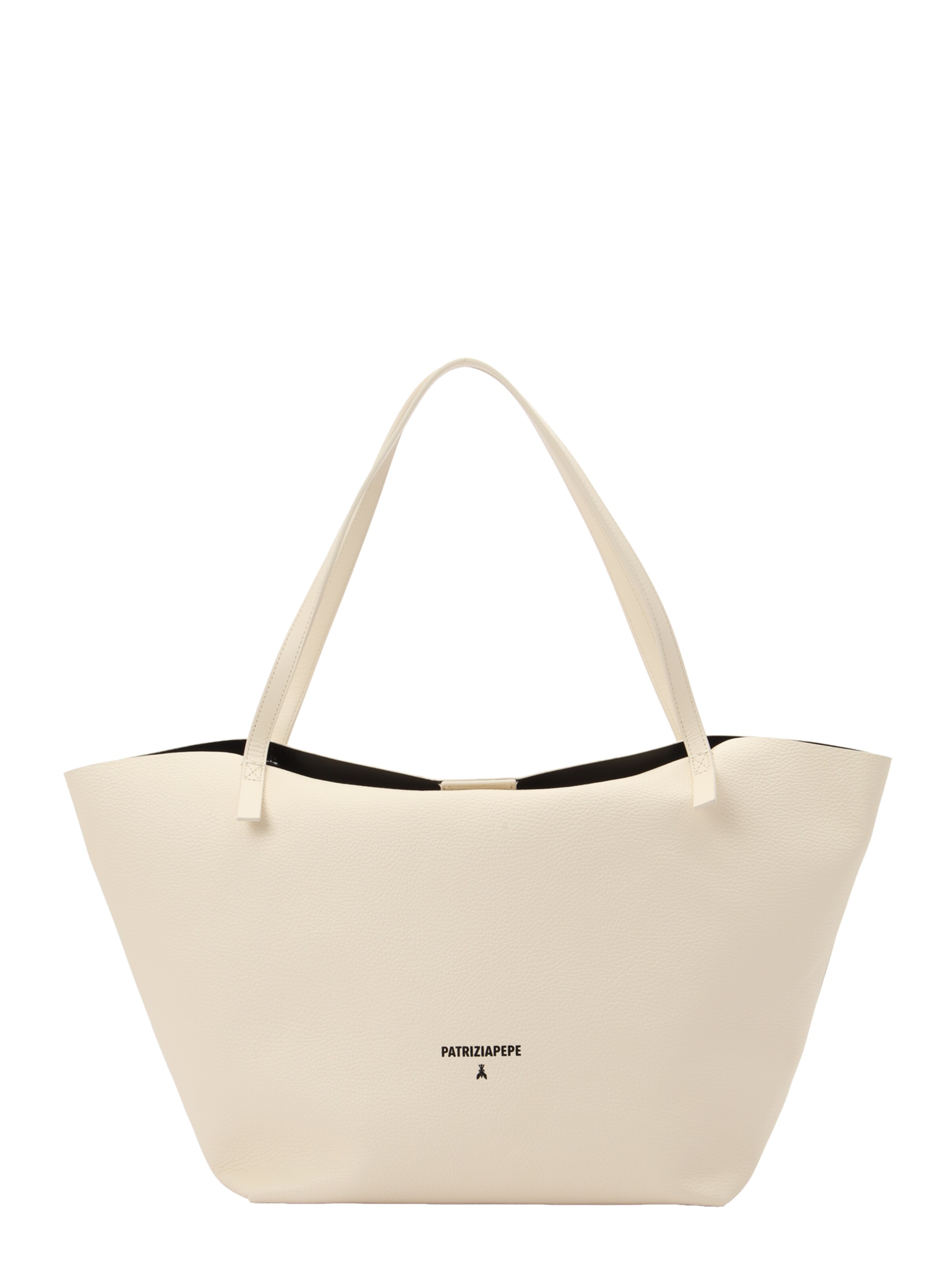 PATRIZIA PEPE "Чанта тип ""Shopper""" в бяло: отпред