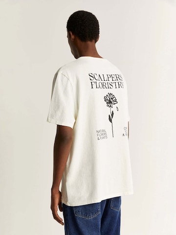 T-Shirt 'Floristry' Scalpers en blanc