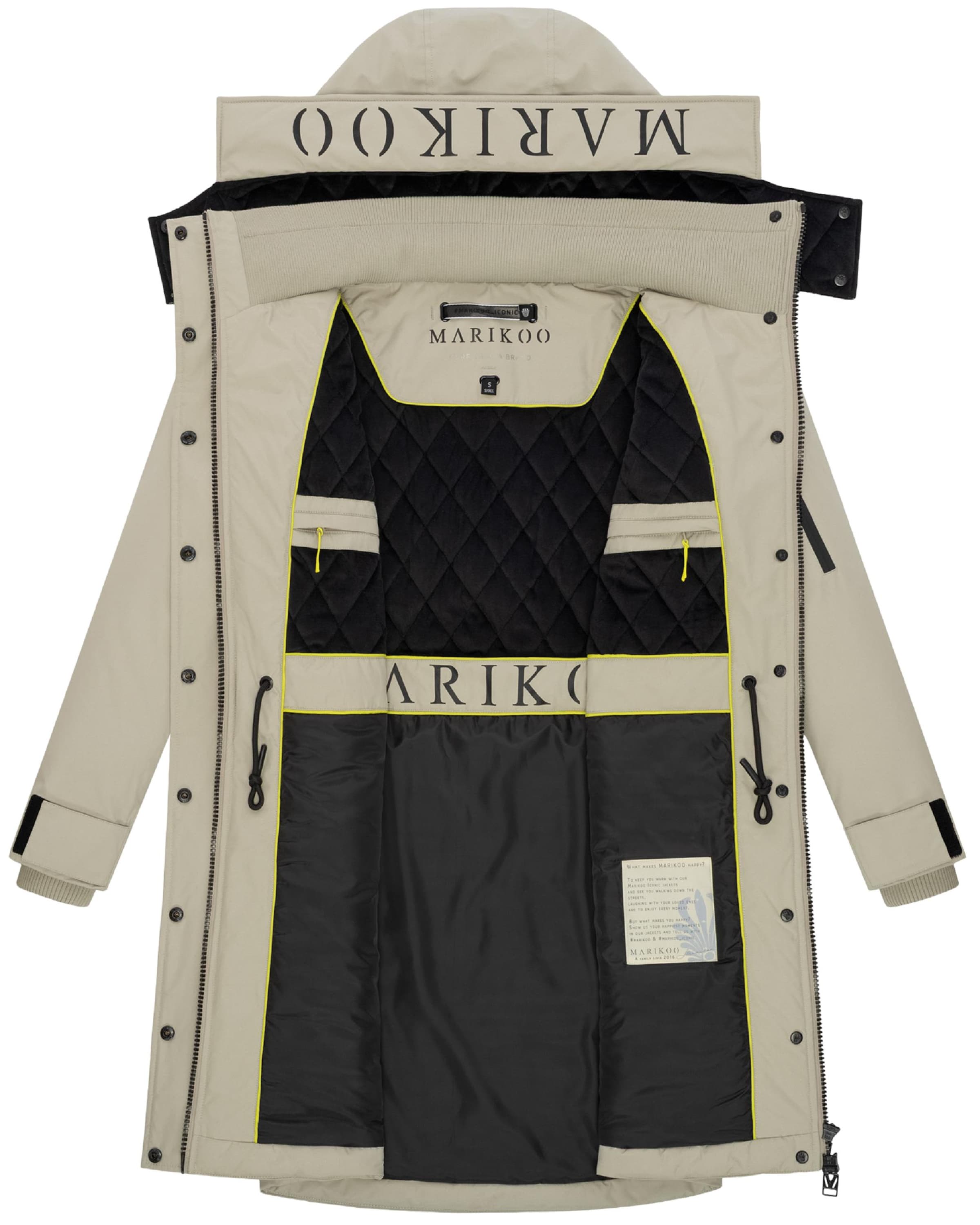 MARIKOO Mantel 'Anoukaa 16' in Grau