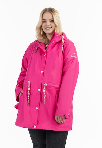 Manteau fonctionnel Schmuddelwedda en rose : devant