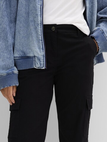 bonprix Loosefit Hose in Schwarz