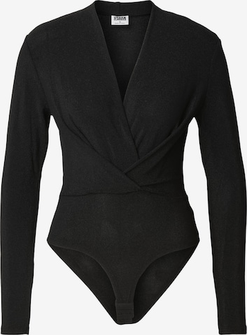 Estelou - Body camiseta en negro: frente