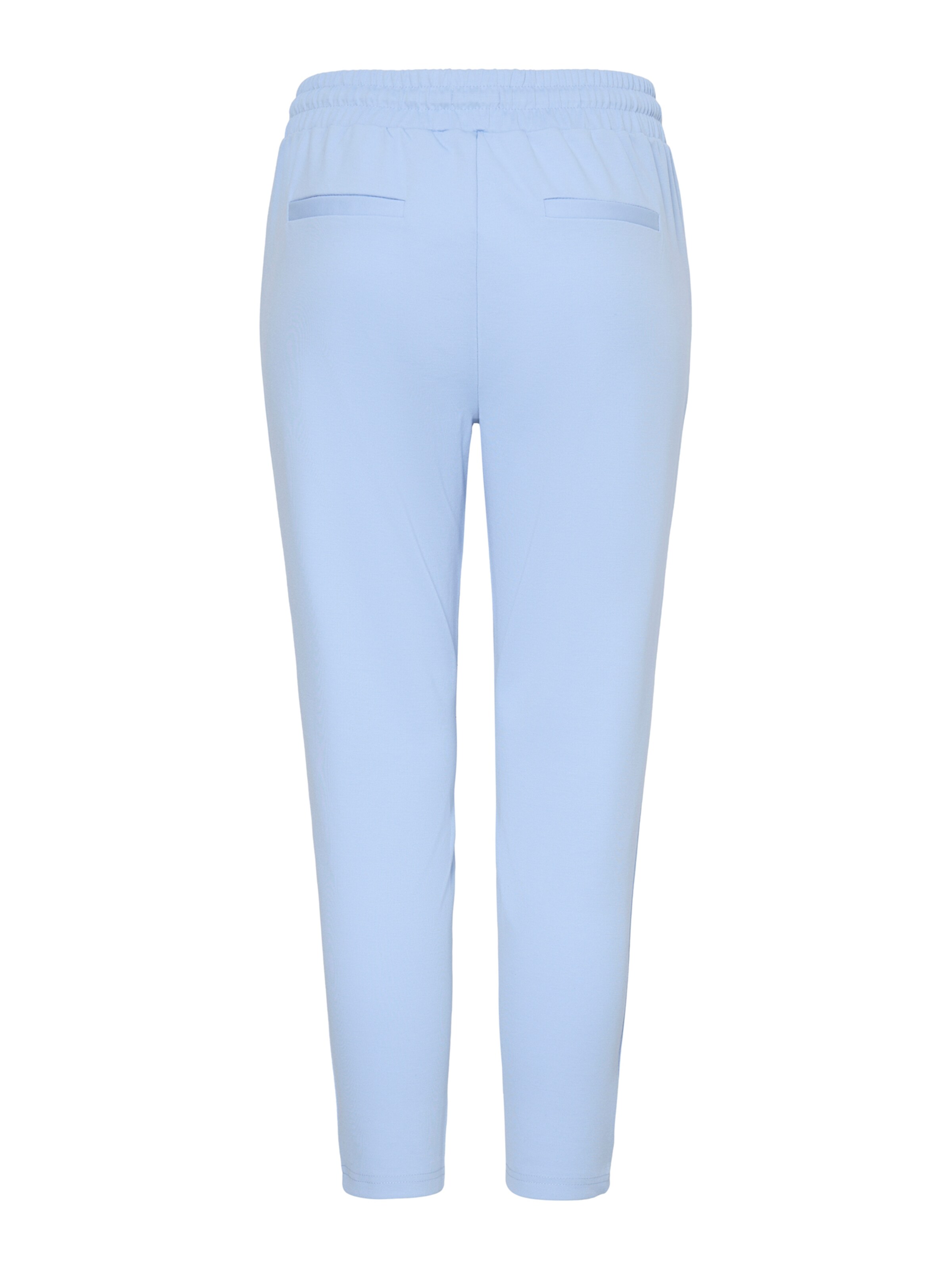 ICHI Tapered Pleat-Front Pants 'IHKATE' in Blue