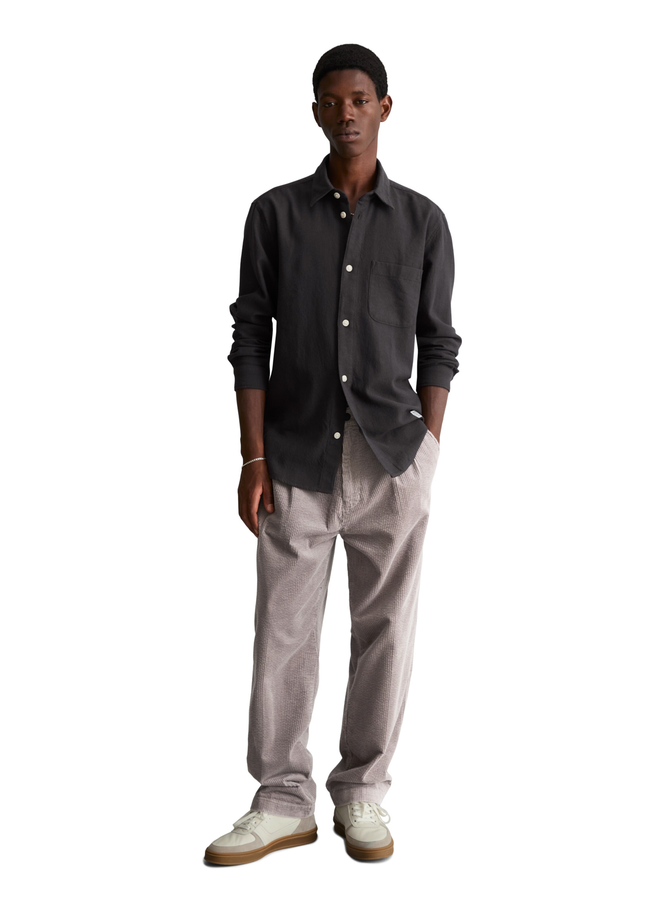 Marc O'Polo DENIM Regular fit Button Up Shirt in Black: front