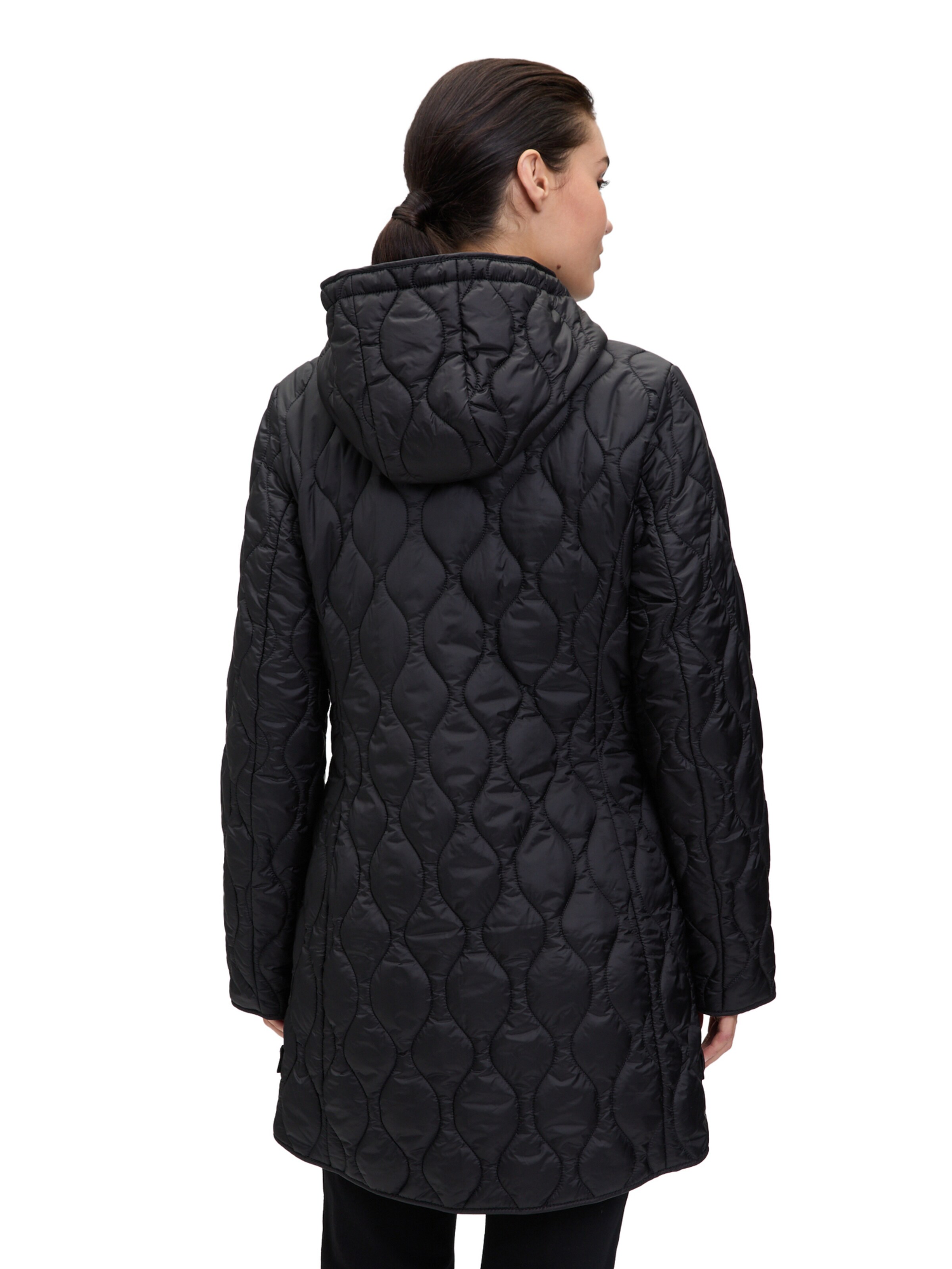 Betty Barclay Outdoorjacke mit abnehmbarer Kapuze in Schwarz