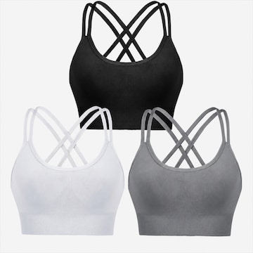 AOTTORI Sport-BH in Grau: Vorderseite