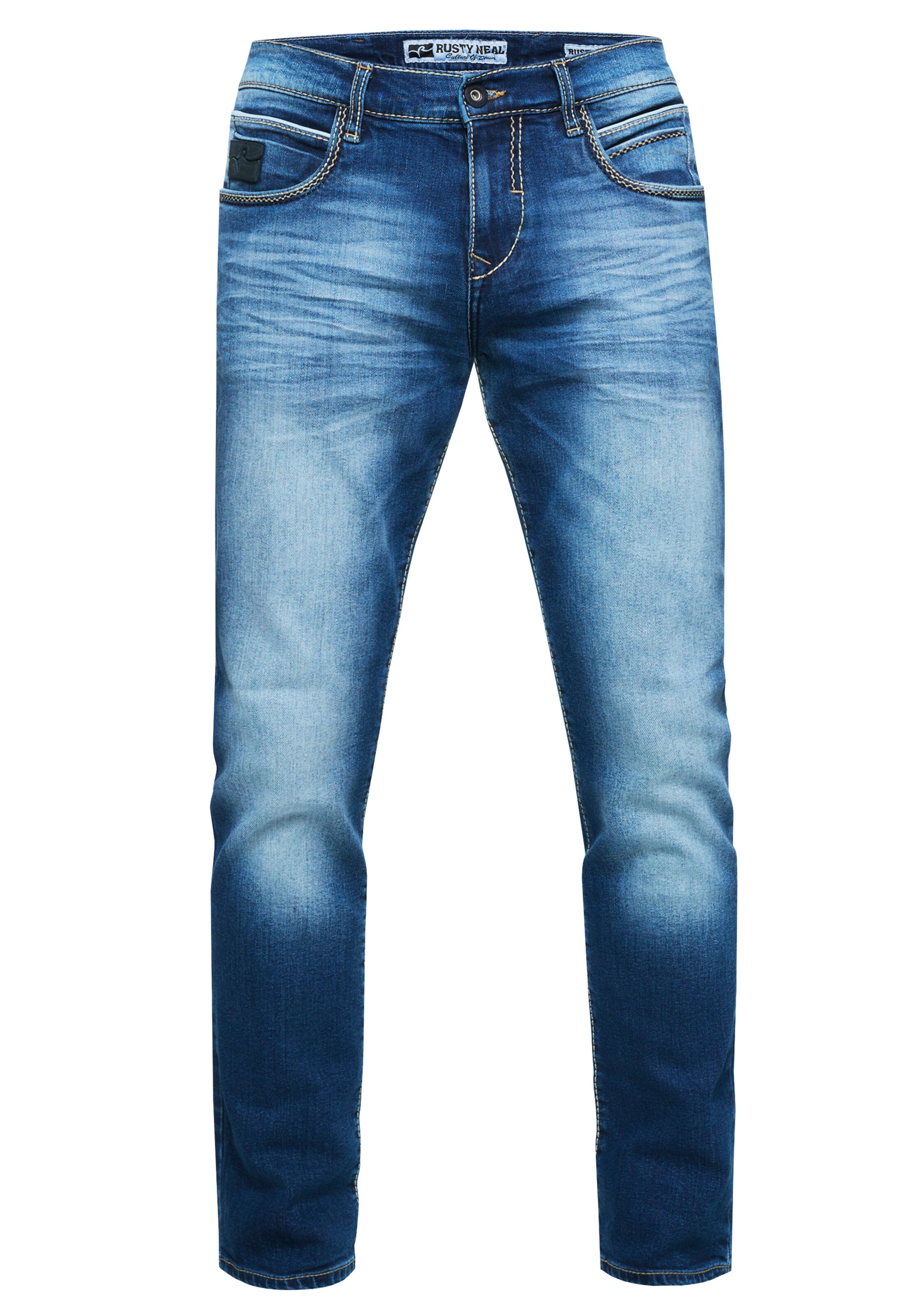 Rusty Neal Jeans 'Toyama' in Blauw: voorkant