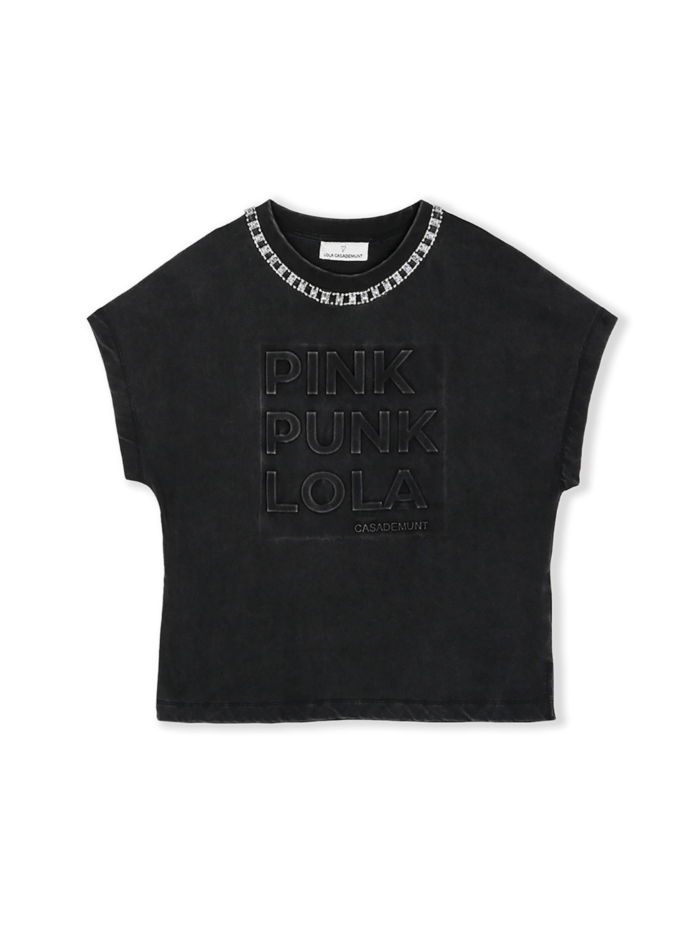 Tricou de la Lola Casademunt pe gri: față