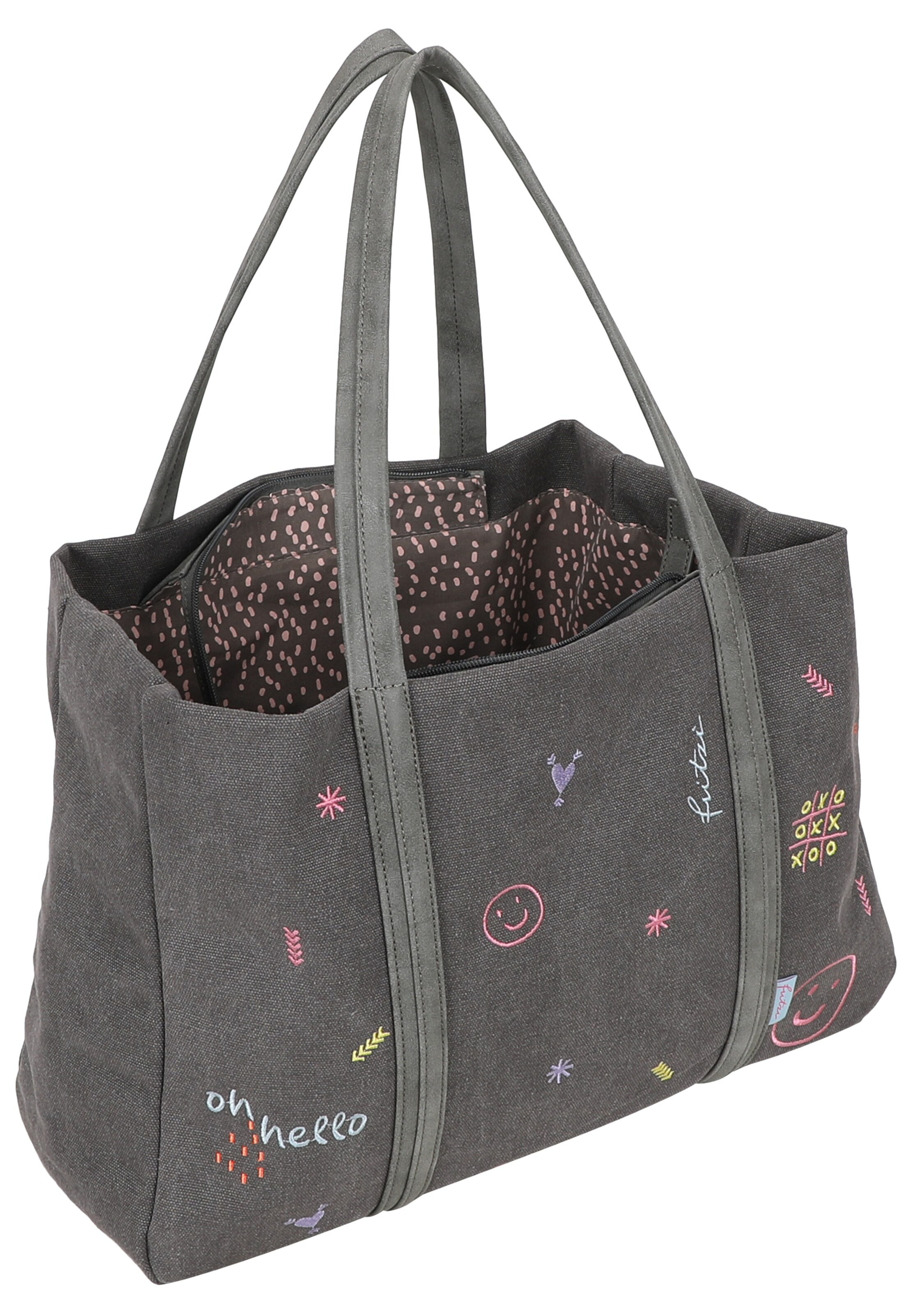 Fritzi aus Preußen Shopper 'Limited Embro Fun' in Grijs