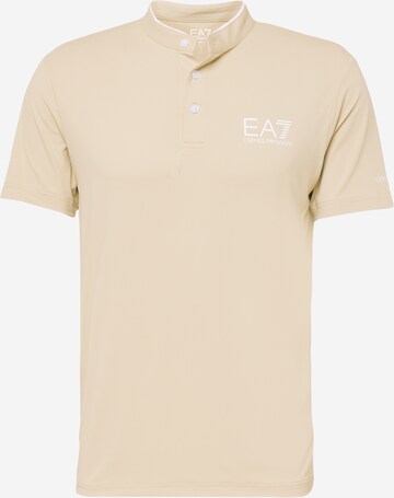 EA7 Emporio Armani Funkční tričko – béžová: přední strana