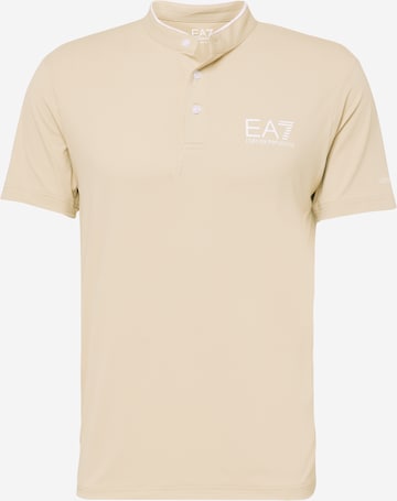 EA7 Emporio Armani Koszulka funkcyjna w kolorze beżowy: przód