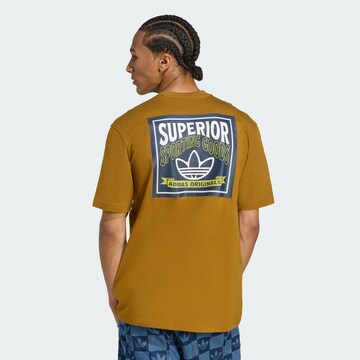 T-Shirt 'Wabash' ADIDAS ORIGINALS en marron : devant