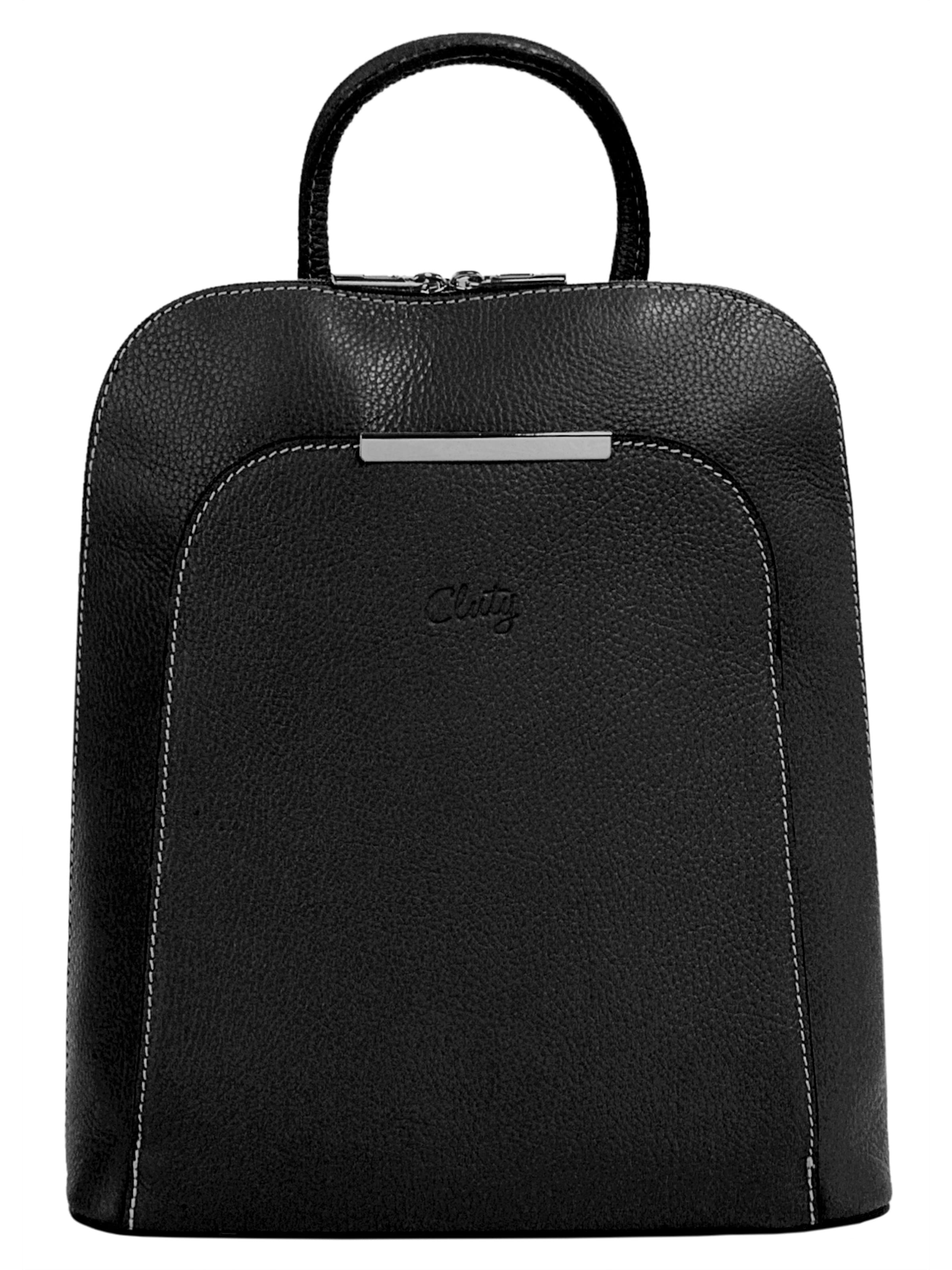Cluty Rucksack‌‌‌‌‌‌‌‌ in Schwarz: Vorderseite