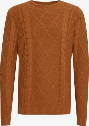 !Solid Sweater 'SDTerence' in Brown: front