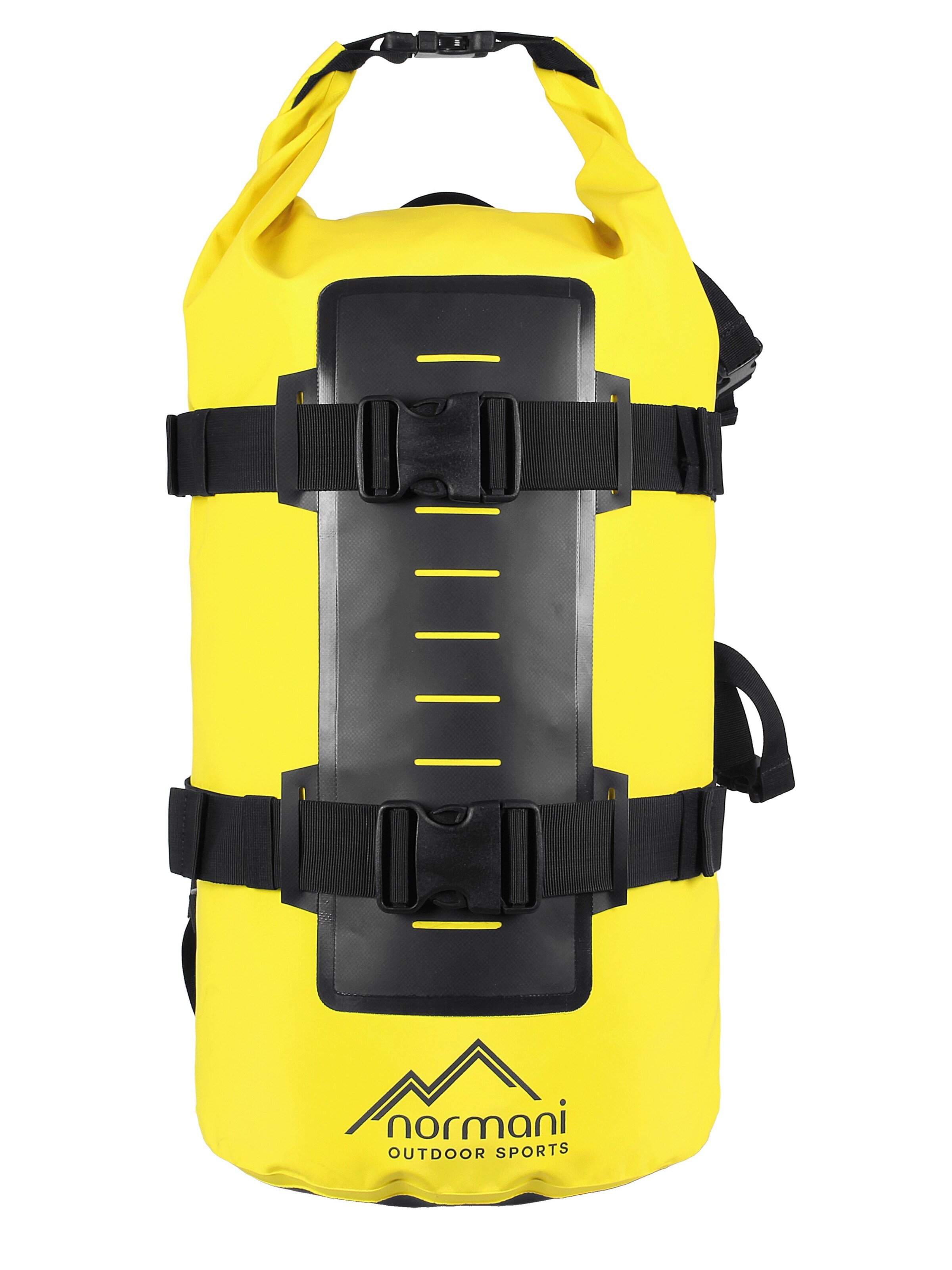 normani Backpack 'Water Block' in Yellow: front