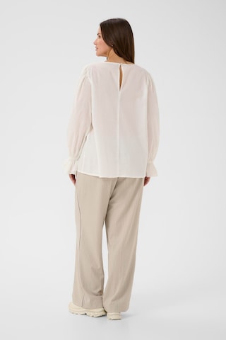 KAFFE CURVE Blouse 'KCclara' in White