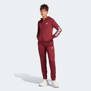 ADIDAS SPORTSWEAR Αθλητική φόρμα 'Linear' σε κόκκινο: μπροστά