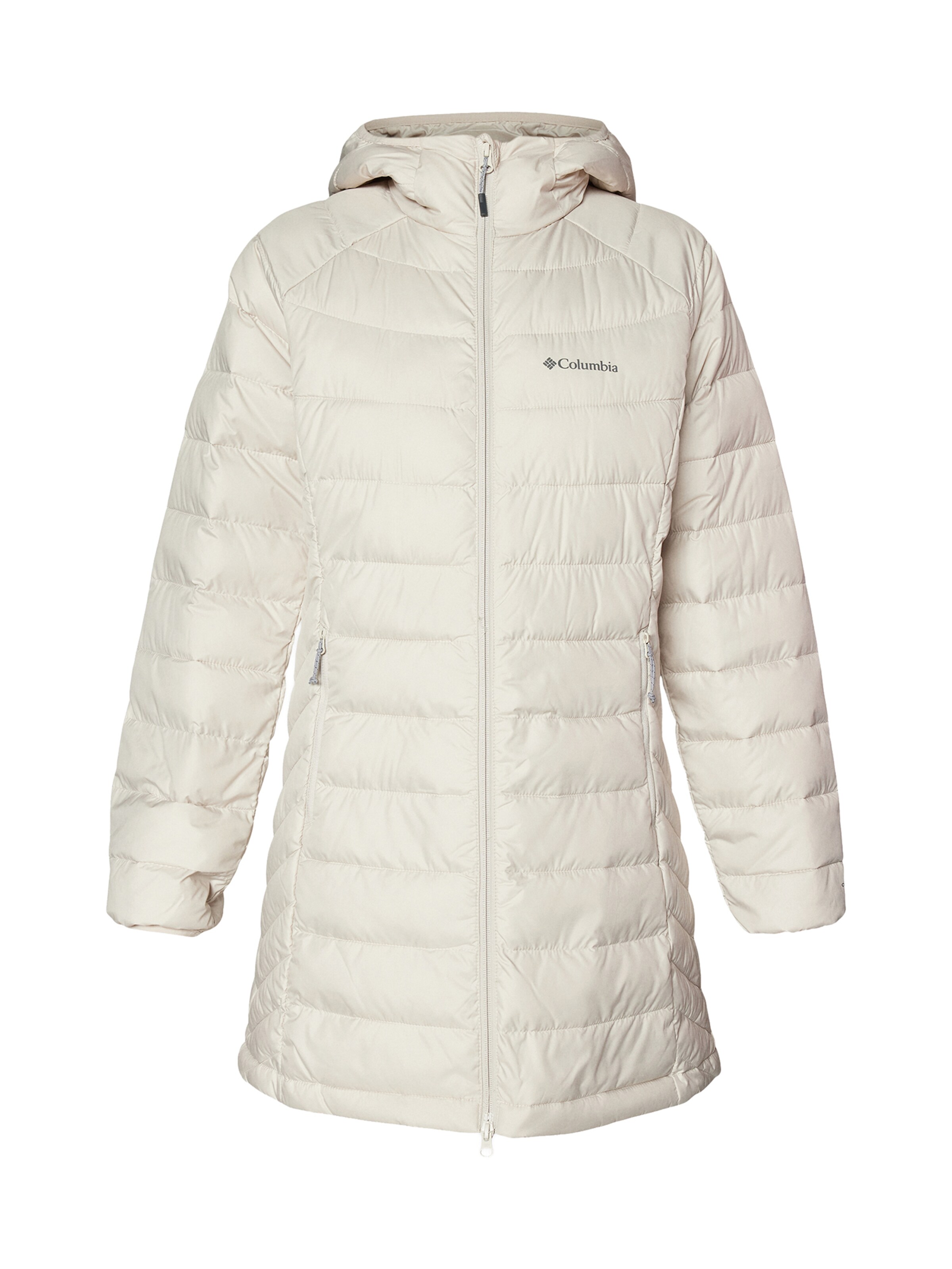 COLUMBIA Παλτό πεζοπορίας 'Powder Lite II' σε γκρι: μπροστά