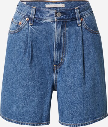 LEVI'S ® Regular Plisserte jeans 'Pleated Ribcage Short' i blå: forside
