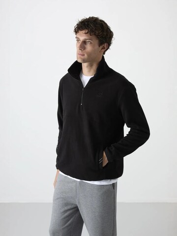 Tommy Life Fleece jas in Zwart
