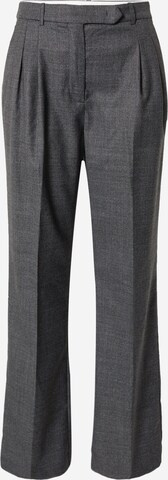 Designers Remix Regular Pleat-Front Pants 'Oxford' in Grey: front