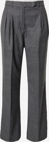 Designers Remix - regular Pantalón plisado 'Oxford' en gris: frente