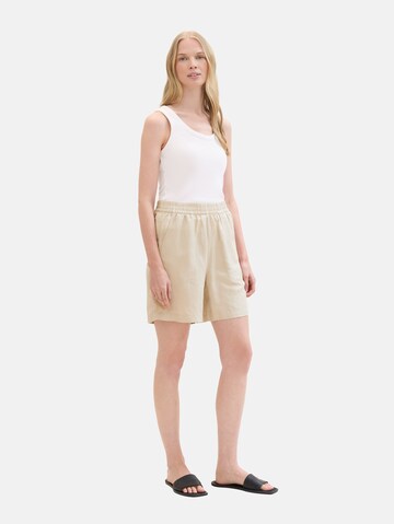 TOM TAILOR Regular Broek in Beige