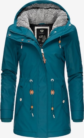Ragwear Winter Coat 'Monadis Rainy II' in Blue: front