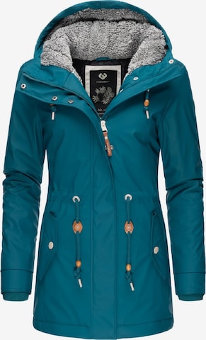 Ragwear Wintermantel 'Monadis Rainy II' in Blau: predná strana