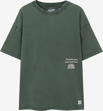 Tricou de la Pull&Bear pe verde: față