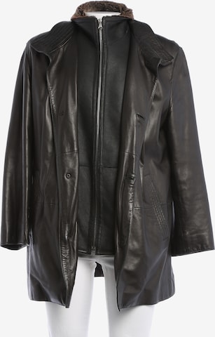 BOSS Black Lederjacke / Ledermantel L-XL in Schwarz: Vorderseite
